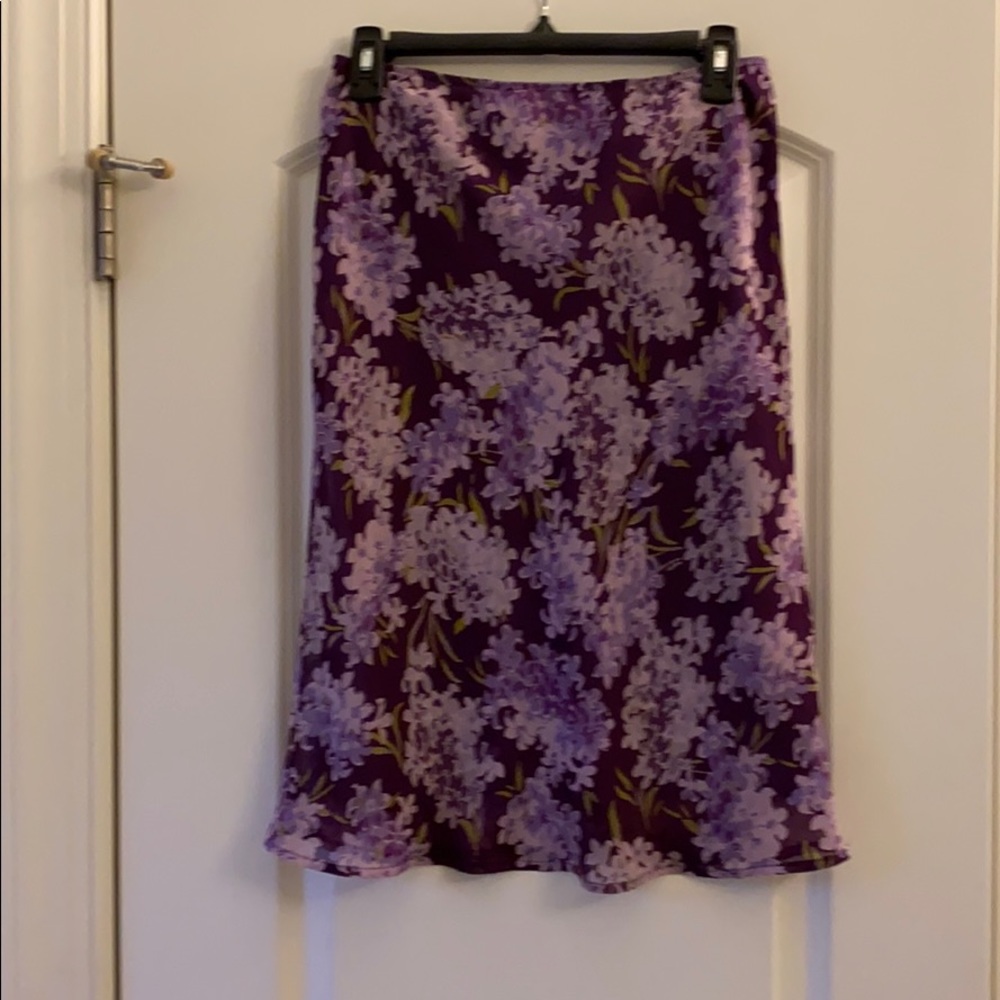 Long purple skirt